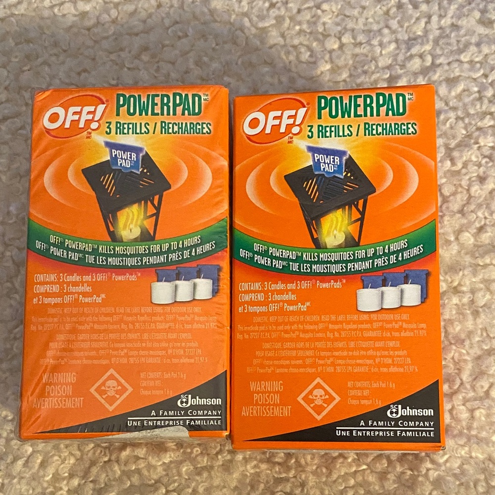 Off! Powerpad refills candles and power pads for mosquitos
